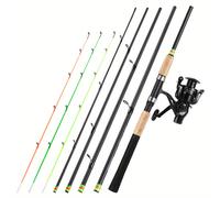 TEMU Sougayilang Combo Canna da Pesca Feeder Carp e Mulinello 6 Sezioni /9.8ft Canna da Pesca Feeder Super e Mulinello da Spinning per Kit da Pesca Carp