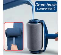 TEMU Spazzola a telescopica collegabile per applicare vernice al latex, pennello a rullo, strumenti per pittura murale e pennelli