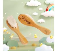 TEMU Spazzola per Capelli Personalizzata con Incisione - Ricordo , Regalo per Natale della , il Bagnetto del Bambino