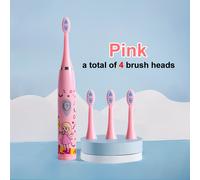 TEMU Spazzolino Elettrico a Batteria con Setole Morbide per Proteggere le Gengive; Tecnologia a con ; a Tema Cartoon; Uno Strumento Magico per Bambini di 3-12 Anni per Prevenire la e Pulire i