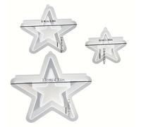 TEMU Stampi per in Resina 3pz/set - Stampo a forma di stella - Stampo decorativo per gesso e calcestruzzo - per artigianato fai-da-te, resina, decorazioni natalizie e creazione gioielli