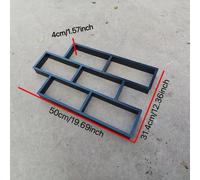 TEMU Stampo in plastica per da in cemento a blocchi di in stile cinese, strumento per indurire da giardino paesaggistico, stampo in plastica per costruzione di da giardino