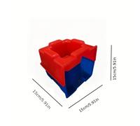 TEMU Stampo per blocchi forati a pannello con di cemento a incastro, stampo per di cemento, per l'edilizia, dimensioni 15cm×15cm×15cm