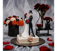 TEMU Statuetta da dipinta a di di scheletri per San, ispirata al dei Morti, perfetta per gli del come statuetta di sposa e per Halloween
