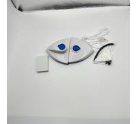 TEMU Strumento di pulizia magnetico bifacciale da 1 pezzo per finestre con serbatoio 'acqua e a spatola - Pulitore per vetri multisuperficie in ABS per bagno, cucina, soggiorno, esterni,