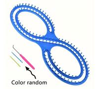 TEMU Strumento di stoccaggio per cucito a tessitura a forma di 8 da 1 pezzo, macchina per tessitura, sciarpa, forniture per lavoro a maglia a fai da te, contenitore per