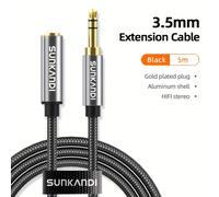 TEMU SUNKANDI Cavo di Prolunga per Cuffie, Cavo Audio Stereo TRRS da 3.5 mm con Microfono a per Smartphone, PC, TV, Cuffie, Controller PS4, Auto, Altoparlanti