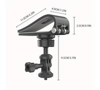 TEMU Supporto Da Parasole Per Auto Con Rotazione A Sfera E Presa Antiscivolo Per Gopro & - Installazione Facile