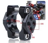 TEMU Supporto per Moto 17-32mm Staffa Paraurti Clip Montaggio Faretto Auxiliary Porta Luce Telefono GPS Manubrio