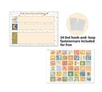 TEMU Tabella settimanale per bambini piccoli, come operativo per l'organizzazione , con tracker di compiti e 54 punti rotondi. Perfetta per pianificare le attività.