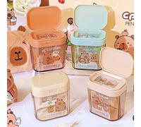 TEMU Temperamatite a foro a forma di Capibara, 1 pz, temperamatite portatile con motivi casuali, cancelleria, regalo, , per scuole e , per rafforzare i legami
