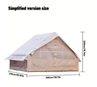 TEMU Tende Gonfiabili da Campeggio Facili da per , a da Esterno in Oxford, ad Aria con Finestre e Porte a Rete, Tende Glamping da 8 Persone con per Stufa per Picnic, Escursionismo, Viaggi