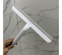 TEMU Tergivetro in silicone multiuso per finestre, vetri, box doccia, parabrezza auto, spazzola per vetri resistente, 9.6 pollici, & Grigio, 1 pezzo