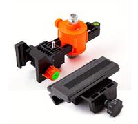 TEMU Testa Regolabile a 360° di Precisione con Livello Laser, Montaggio Universale Multifunzionale per Allineamento e Misurazione in Ingegneria - Base Spirit Level Rilascio