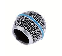 TEMU Testine in metallo a grana fine per microfoni SM58, e BETA87, incluse testine di ricambio compatibili con modelli Shure come , 58A, Beta87A, BLX4, PGX4, QLXD4, e ULXD4