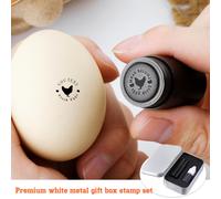 TEMU Timbro per Uova Personalizzabile Mini, Strumento per le Uova di Pollo da Fattoria o Casa - Marcatura Uovo Fai Da Te