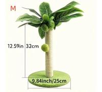 TEMU [Tiragraffi per ] Tiragraffi a Forma di Palma con Palline Appese, Tutte - Superficie Graffiante che i Mobili Piacciono ai , da Possedere e Giocare , anche come Arrampicata