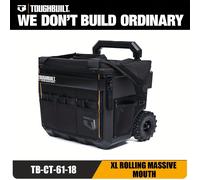 TEMU TOUGHBUILT TB-CT-61-18 XL Borsa con Ruote a Bocca Larga Toughbuilt® Bocca Larga Rigido XL Poliestere 18 Pollici con Cerniera per Attrezzi