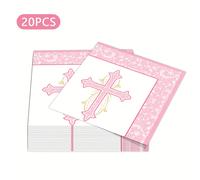 TEMU Tovaglioli "Dio Benedica" - Battesimo, e Mi Bautizo con Design a Croce per Baby Shower e Battesimo, Decorazioni Religiose per Halloween, Natale e Feste, Halloween & Natale