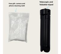 TEMU Treppiede pieghevole e telescopico, e , con da 1/4 di pollice, per Micro-Leica K21 , Retro 12X Fill Light, smartphone, action camera, gimbal portatile 2, stabilizzatrice, ecc. per viaggi, selfie