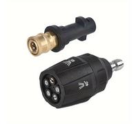 TEMU Ugello Multifunzione Regolabile per Idropulitrice ad Pressione Compatibile con Testa Serie K Karcher, Connettore 1/4, Accessorio per Pistola ad Acqua
