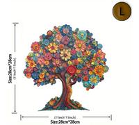 TEMU Un bellissimo puzzle in legno di un , progettato per bambini dai 3 anni in su, con irregolari di animali in una scatola di carta