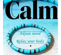 TEMU Un bracciale color blu che attira e fortuna, bilancia lo spirito delle donne la e serve come pietra di grounding, un regalo. Può indossato tutto l'.