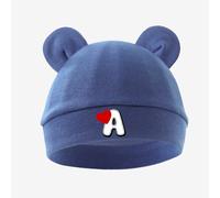 TEMU Un cappellino per neonati con 26 lettere a orecchia, , caldo, confortevole, traspirante e versatile, per l'uso da neonati di età compresa tra 0 e 6 mesi.