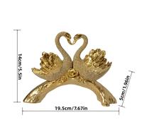 TEMU Un Cigno per la Decorazione : Realizzato e Forma Elegante, con Diamanti e Rose, che Nobile Eleganza. per la Casa, la o da , come Regalo per o San Valentino