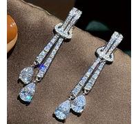TEMU Un di Orecchini da Donna con Pendenti in Sintetico a per Fidanzamento e Matrimonio, Accessori Eleganti Senza Scatola