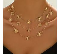 TEMU Un elegante collana da donna per la e l'estate, caratterizzata da un design facile e , perfetta per l'uso delle nozze. Un bellissimo regalo per della .