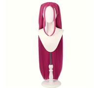 TEMU Un parrucchino rosa pesca, un parrucchino magenta con due e un parrucchino e liscio rosa per un cosplay anime a una festa di Halloween