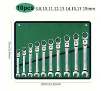 TEMU Un pratico set di chiavi a cricchetto in acciaio al con estremità a specchio per la resistenza alla . È da , il che lo rende un kit per la casa.