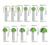 TEMU Un set di 11 coltelli a con 8 manici , tra cui coltelli a a mezzo , punte per macchine da intaglio a testa e fresa per la lavorazione del legno con scanalature