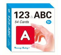 TEMU Una scatola di 54 carte per l'apprendimento dell'inglese per bambini con numeri, inclusi 54 biglietti numerici con le parole corrispondenti. Le carte hanno angoli arrotondati per la sicurezza.