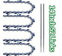 TEMU VARIEA-4-Pack Catena Motosega 14 Pollici/35,56 cm, 52 Maglie di Trasmissione, 3/8", Spessore 0,050", Sostituzione per Motoseghe da 14,5" a Rinculo Compatibile con , Echo, , Ryobi, Worx