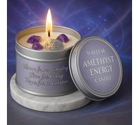 TEMU Walleaf - Una Candela di con un Messaggio Elevante: dal Passato, Apprezza il Presente e Aspira al . Un Regalo per la Meditazione e l'