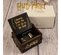 TEMU Warner Bros. scatola a Harry Potter, design vintage in legno intagliato, tema ufficio postale con gufo, in metallo fuso caldo ricchi di texture. Suona del tema