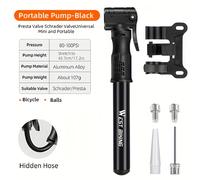 TEMU WEST BIKING Pompa per Bici Portatile ad Pressione, Accessori per Ciclismo, Pompa per Bici da Viaggio