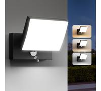 TEMU YindaLux Lampada LED Esterna 24W con di , IP65 3CCT, Lampada da Parete in Alluminio per Interni ed Esterni con Pannello LED Orientabile, Lampada per Giardino, Garage,