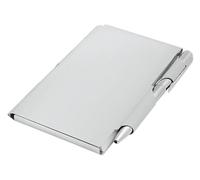 Ten Blocchetto Tascabile in alluminio con penna cod.EL6020 cm 11,2x7,2x1h by Varotto & Co.