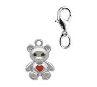 Ten Charm orsetto con cuore rosso cod.EL38819 cm 1,9x1,4x0,2h by Varotto & Co.