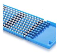 TEN-HIGH Saldatura TIGElettrodi di tungsteno 2% di Lanthane, WL20 (blu), 10 pezzi per confezione (Diam 2,4 mm× L 175 mm)