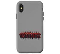 Ten Lords A Leaping Cut-Out Stencil Style 6 Custodia per iPhone X/XS
