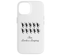 Ten Lords Leaping Shirt Dodici giorni di Natale Custodia per iPhone 14