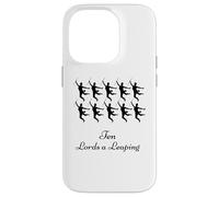 Ten Lords Leaping Shirt Dodici giorni di Natale Custodia per iPhone 14 Pro