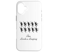 Ten Lords Leaping Shirt Dodici giorni di Natale Custodia per iPhone 16 Plus