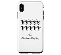 Ten Lords Leaping Shirt Dodici giorni di Natale Custodia per iPhone XS Max