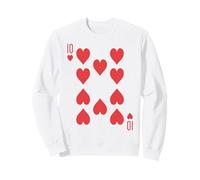 Ten of Hearts - Carte da Gioco Royal Flush Group Costume Felpa