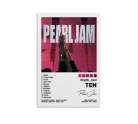 Ten-Pearl Jam - Stampa decorativa da parete moderna ultra trasparente, decorazione artistica squisita, adatta per ufficio, soggiorno e stanza, senza cornice, 20 x 30 cm